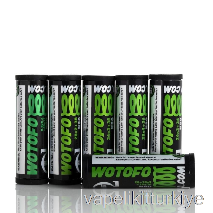 Vape Pen Vape Mate Wotofo Comp Wire - önceden Oluşturulmuş Bobinler 0.33ohm Beş çekirdekli Kaynaşmış Clapton - 5'li Paket